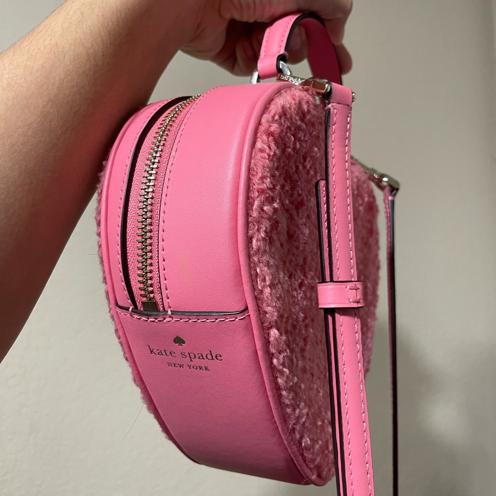 Kate Spade Fuzzy Pink Crossbody Bag